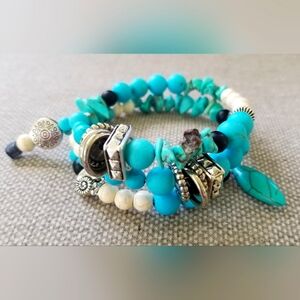 Handmade Memory Wire Bracelet